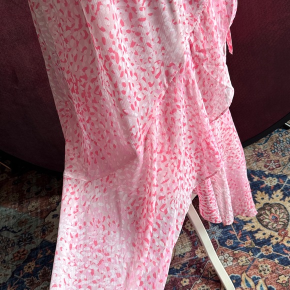 Express Pink High Low Ruffle Dress - Picture 9 of 11